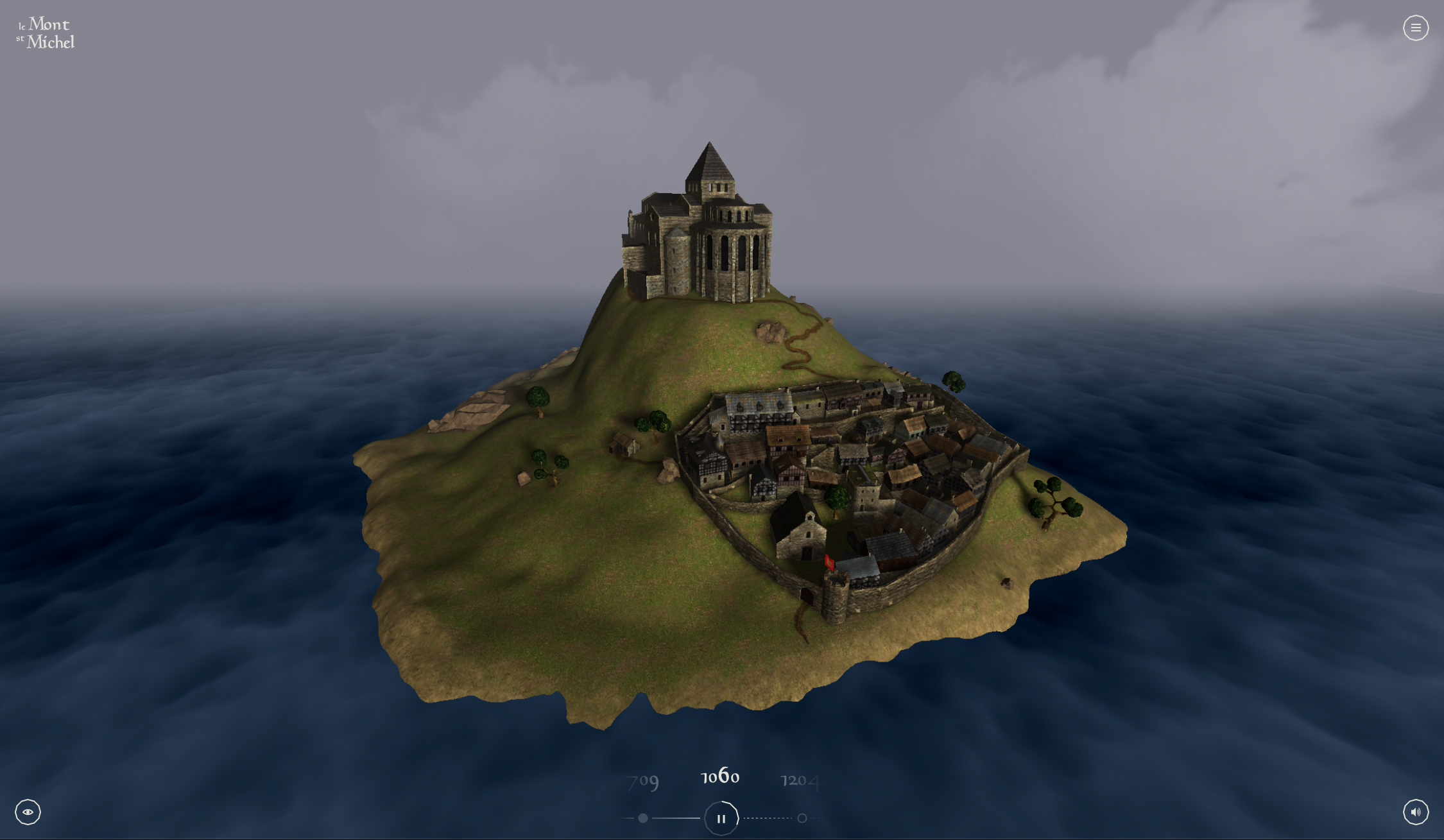 Mont Saint Michel 3D : a Three.js and Vue.js interactive experience by Aurelien Vigne